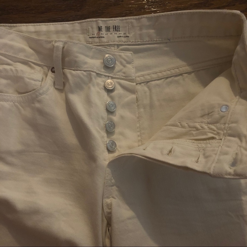 Free People Cream Jeans - Picture 6 of 9